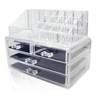 Imagem de Organizador Maquiagem 4 Gavetas 16 Divisórias Porta Joias - Yeet