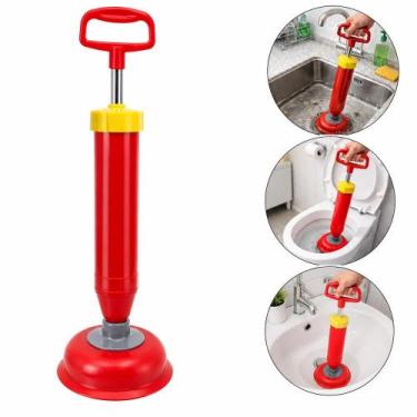 Imagem de Desentupidor alta pressao manual bomba de succao para vaso sanitario p