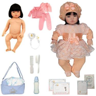 Bebê Reborn Boneca Turbante Silicone Menina Pode Dar Banho - Cegonha Reborn  Dolls - Boneca Reborn - Magazine Luiza