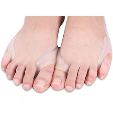 Imagem de Faixa ortopédica para cuidados com os pés Hallux Valgus Separador de dedos de silicone Elitzia ETFT017