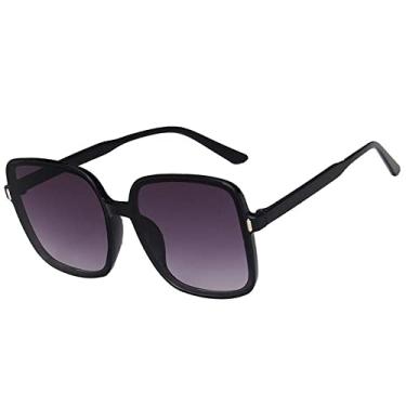 Imagem de Óculos de sol quadrado rosto redondo feminino anti-ultravioleta óculos de sol de geléia selvagem uv400,5, china