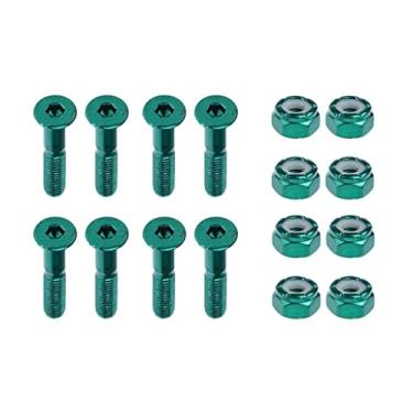 Imagem de Esquirla Conjunto de Ferragens Kit de de 8 Peças de Longboard/parafusos de Skate, Verde