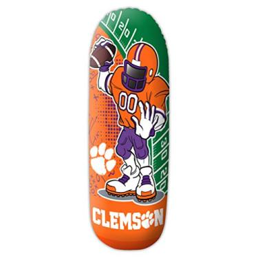 Imagem de Fremont Die NCAA Clemson Tigers Bop Bag Saco de pancada inflável Tackle Buddy Rookie: 91 cm de altura, cores do time