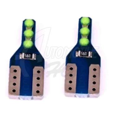 Imagem de Lampada Pingo T10 5w 3 Leds SMD TORRE Bco Gelo CAMBUS Un