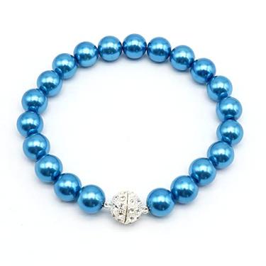 Imagem de 1 peça Pérola Suportes de Cortina de Cortina Magnética Clipes de Fivela de Amarração Fivela de Atadura Atrás de Cortina Acessórios de Decoração para Casa, Azul Marinho