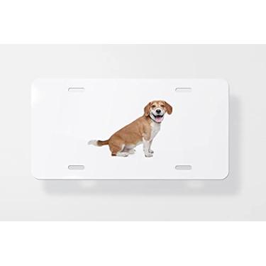 Imagem de Beagle – Capa para placa de carro – Capa para placa de carro – Capa para moldura da placa de carro 15 x 30 cm
