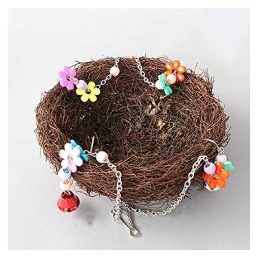 Imagem de KIZQYN Gaiolas de grama e ninho de pássaros, ninho feito à mão, ninho de pássaro pequeno, ninho de grama, ninho de peônia e papagaio Gaiola de voo