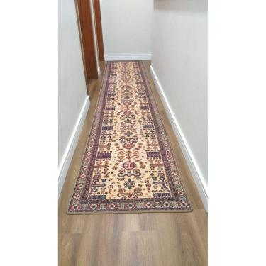 Imagem de Tapete Passadeira Kuba Pere Casa Meva Antiderrapante  240x66cm