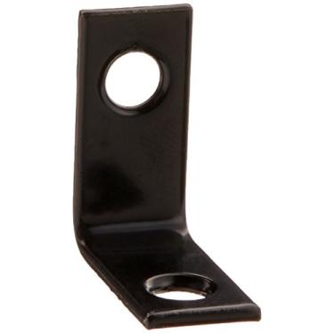 Imagem de National Hardware N266-479 115BC suportes de canto com acabamento preto, 2,54 cm x 1,27 cm