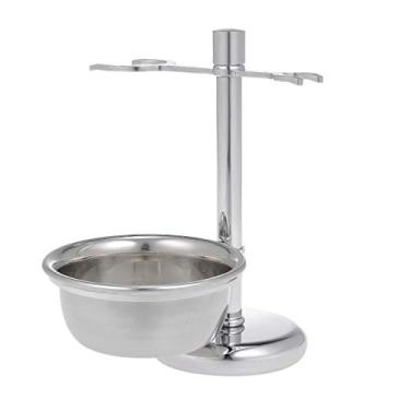 Imagem de Qudai Suporte de barbear de aço inoxidável 2 em 1 para barbear Brinquedo de barbear e Jarra de sabão de barbear Kit de barbear para homem Kit de ferramentas para barbear macho BD