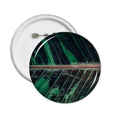 Imagem de Simpol Folha de Bananeira Planta Natureza Foto Alfinetes Emblema Botão Decoração Acessório 5pcs