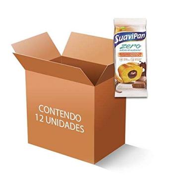 Imagem de Bolinho Suavipan Zero Açúcar Cenoura Recheado Com Chocolate, Contendo 12 Unidades De 40g Cada