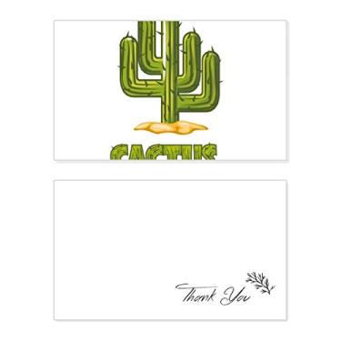 Imagem de Suculentas de cacto, planta, verde, cartão de agradecimento, aniversário, saudação, casamento, agradecimento