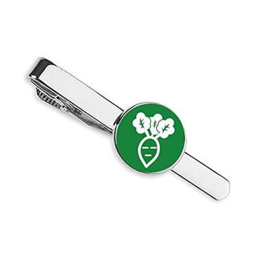 Imagem de Gravata corporal de rabanete branco com depressão vegetal e clipe para presente de homem de negócios