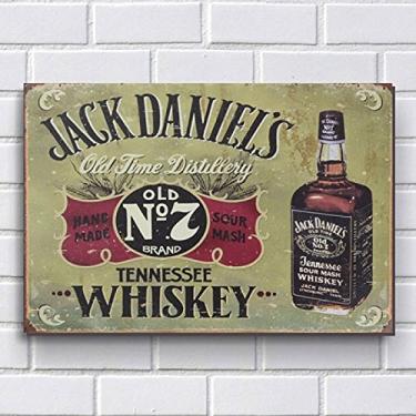 Imagem de Placa Decorativa em MDF com 20x30cm - Modelo P125 - Jack Daniels