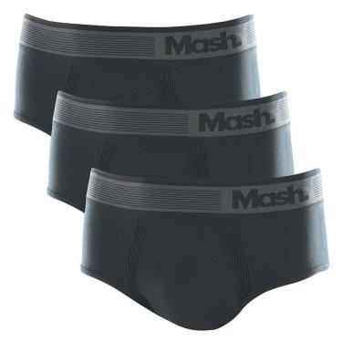 Imagem de Kit 3 Cuecas Slip Mash Microfibra Sem Costura 713.02