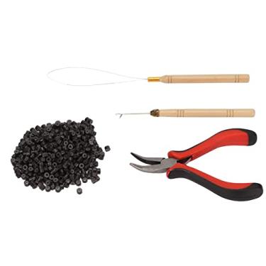 Imagem de Kit de Ferramentas de Extensão de Cabelo Kit de Ferramentas de Extensão de Cabelo de Barbeiro (4 500 peças anéis de silicone)