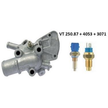 Imagem de Kit Válvula Termostática + Plug Temperatura Palio 1.0 1.5 1996 a 1999 Sem Ar Condicionado - MTEK20009