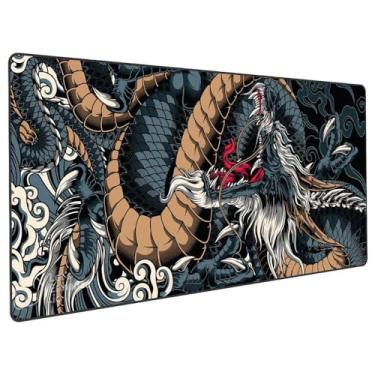Imagem de Mouse Pad Gamer Speed Extra Grande Desk Pad Profissional com Borda Costurada 70x35 Drag...