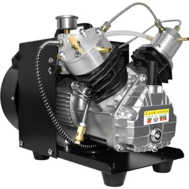 Imagem de TUXING Compressor Pcp, 4500Psi/300Bar/30MPa, Compressor de Alta Pressão com Cilindro Duplo Mini Compressor de Ar Portátil para Tanque de Mergulho Pcp Arma de Arma de Paintball Inflação