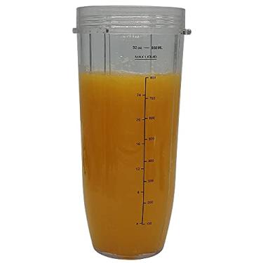 Imagem de Copo de substituição de 940 ml compatível com nutri ninja pro série: BL450 30/BL 456 30/ BL455 30 e liquidificador Nutri Ninja Auto-IQ: BL480 30/BL481 30 (1.947 g copo)