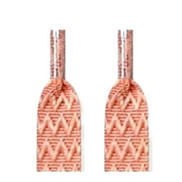 Imagem de Cadarços Padrão Xadrez Ondulados Cadarços Elásticos Para Tênis Crianças Adultos Tênis De Corrida Acessórios (Color : Light orange, Size : 160cm)