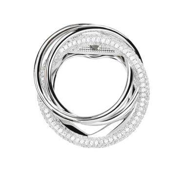 Imagem de Cachecol feminino de cristal, flor, cachecol, fivela, suporte de xale, anel, cachecóis, cardigã, clipes de círculo aberto, broche multifuncional, joias, Cristal Metal Cristal Metal imitação de