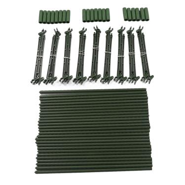 Imagem de Gaiola de Tomate de 3 Unidades, Gaiola de Suporte de Estacas de Planta de Tomates Triangulares PP PE de Aço Resistente Com Treliça Gaiola de Crescimento Externa Interna para