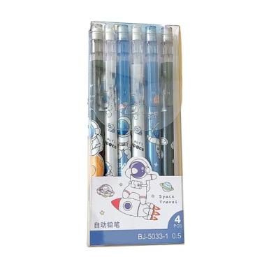 Imagem de Lápis de núcleo contínuo de desenho animado de 0,5 mm sem afiar, desenhar e escrever Lápis automático-astronauta 2B (caixa de 6 pinos)