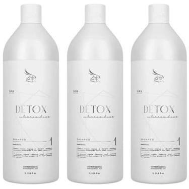 Imagem de Kit Shampoo Limpeza Profunda Detox Antiresiduos 3 unidades