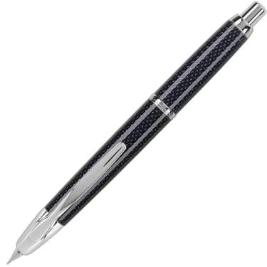 Imagem de PILOT Caneta-tinteiro retrátil Vanishing Point Collection, azul carbonesco com detalhes em ródio, tinta azul, ponta fina (60149)