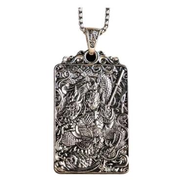 Imagem de Joddfly Monkey Sun Wukong Fighting Buddha pingente amuleto, colar longo masculino, Aço inoxidável, Sem Pedra Preciosa