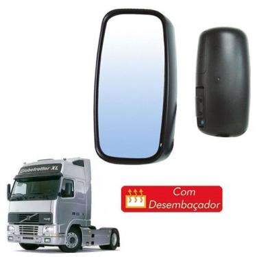 Imagem de Espelho Retrovisor Volvo Fh Nh 2005 2006 Le Com Desembaçador - Globo