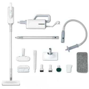 Imagem de Esfregão a Vapor Elétrico 6 em 1 Multifuncional, Esterilização, Remoção de Ácaros, Limpador Doméstico, Plug UE, 220V