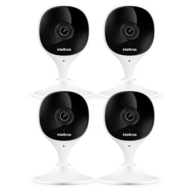 Imagem de Kit 4 Câmeras Wi-Fi com Aúdio e Inteligência Artificial iMx C Intelbra