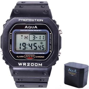 Imagem de Relógio Aqua GP-519 WR200M G Masculino Sport  a Prova Dágua Digital - 