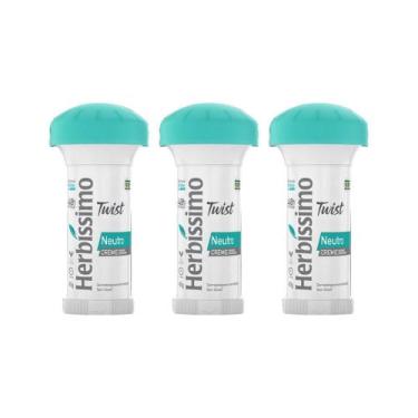 Imagem de Desodorante Herbissimo Stick Creme Neutro 45G - Kit Com 3Un - Herbíssi