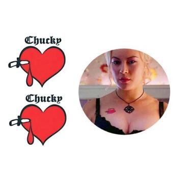 Imagem de Tatuagem Temporária Realista Filme Noiva Do Chucky Halloween - 3I