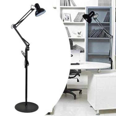 Imagem de Luminaria Abajur Chao E27 Metal Articulada Iluminaçao Sofa Mesa Sala T