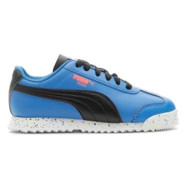 Imagem de PUMA Tênis masculino Roma, Victoria Blue-puma preto-nasturtium, 12 Little Kid