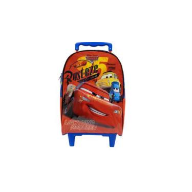 Imagem de Mochila Escolar de Rodas Carros Mc Queen Original Disney - Xeryus