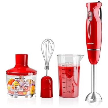 Imagem de OVENTE Liquidificador de imersão manual multiuso HS565R (conjunto vermelho)