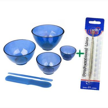 Imagem de Kit 4 Cubetas De Silicone, Espátula Estética E Extrator Cravos Duplo I