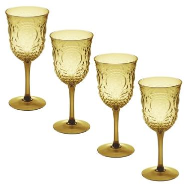 Imagem de Karma, Taça de vinho Nonna, conjunto de 4, âmbar escuro