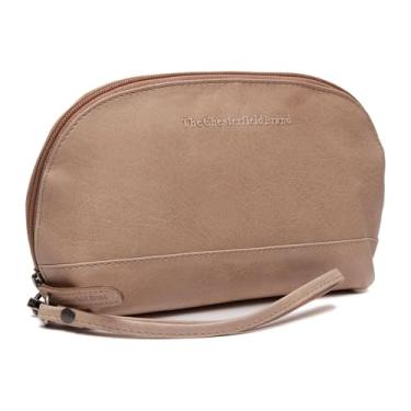 Imagem de Bolsa de higiene pessoal da marca Chesterfield TORINO | Feita de couro | Estojo grande de cosméticos para homens e mulheres para viagens, Off-white, G