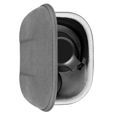Imagem de Geekria Capa protetora para fones de ouvido compatível com JBL TUNE 770NC, 760NC, 710BT, LIVE 500BT, Tour ONE, bolsa de transporte rígida de substituição com armazenamento de cabo (microfibra cinza)