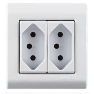 Imagem de Caixa de sobrepor 2 tomadas 2p+t 20a br lizflex tramontina