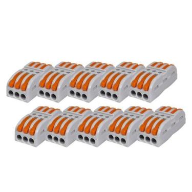 Imagem de Kit Conector Alavanca de Emenda KV211 32A Cabo 0,08-4,0mm² 3 vias - SI