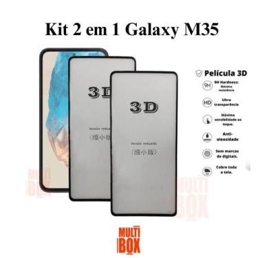Imagem de 2UN Película Protetora 3D Vidro Tela Frontal para Samsung Galaxy M35 -