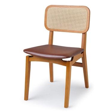 Imagem de Cadeira Brianna Com Tela Cor (c) Freijó